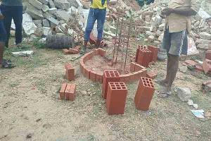 அணையா விளக்கு தூபியின் புனரமைப்பு பணிகள் ஆரம்பம்