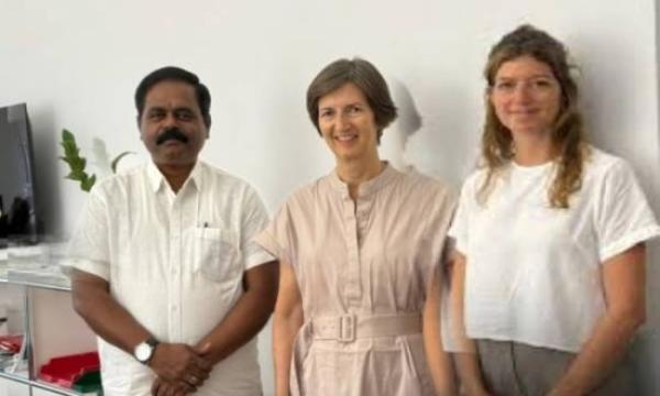 சுவிஸ் தூதுவரை சந்தித்து கலந்துரையாடிய சிறீதரன் எம்.பி.