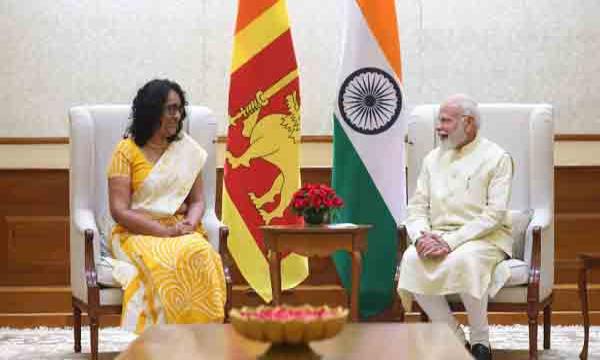 பிரதமர் மோடியை சந்தித்தார் பிரதமர் ஹரிணி