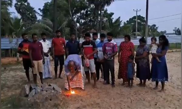 அம்பலவன் பொக்கணை மாத்தளன் சாள்ஸ் வளாகத்தில் மாவீரர்களுக்கு அஞ்சலி செலுத்தி ஆரம்பிக்கப்பட்ட பணி